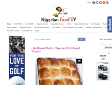 Tablet Screenshot of nigerianfoodtv.com